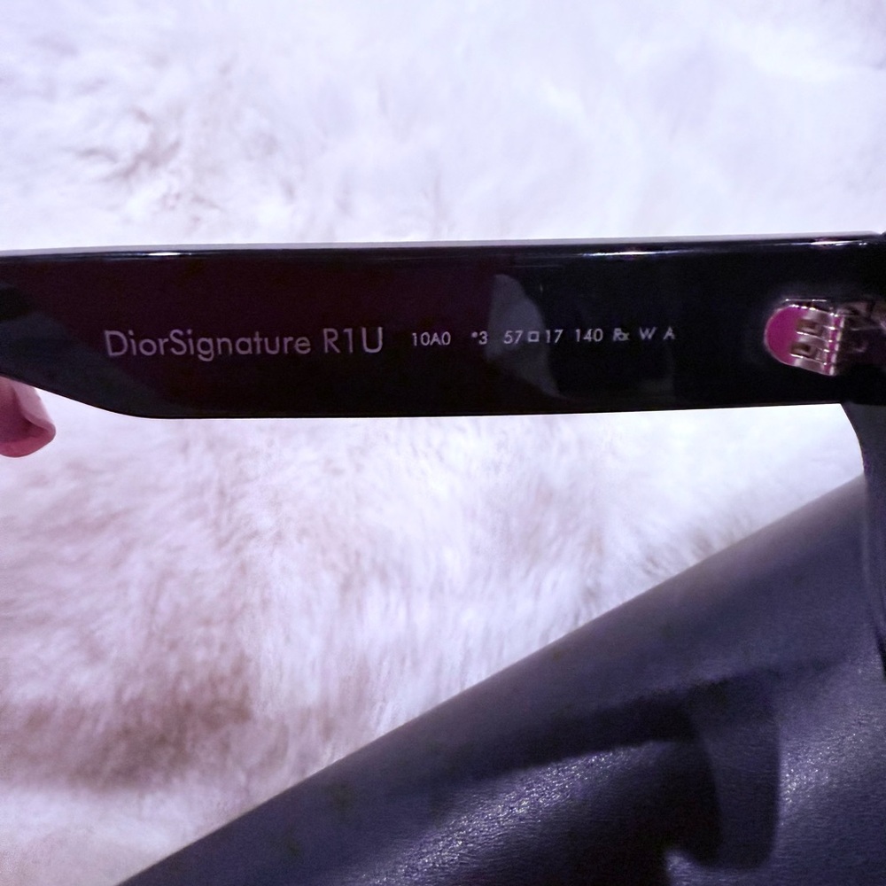 Dior Black Oversized Round Sunglasses - Picture 5 of 6
